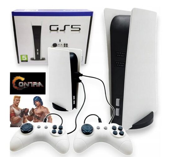 Žaidimų konsolė Retro televizijos žaidimų konsolė Game Station 5 Gs5 - 300 žaidimų, 2 valdikliai dovanų